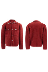 Luxury Rhinestone Faux Fur Cardigan