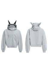 Dog Ears Studded Hoodie