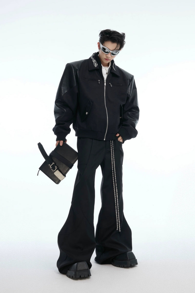 Vintage-Jacke mit Schlangenmuster 