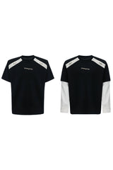 Dekonstruiertes Colorblock-T-Shirt 