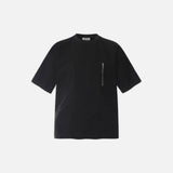 Unverwechselbares Freizeit-T-Shirt mit Reißverschluss von der High Street
