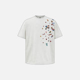 Casual Loose Fit Cartoon Print T-Shirt