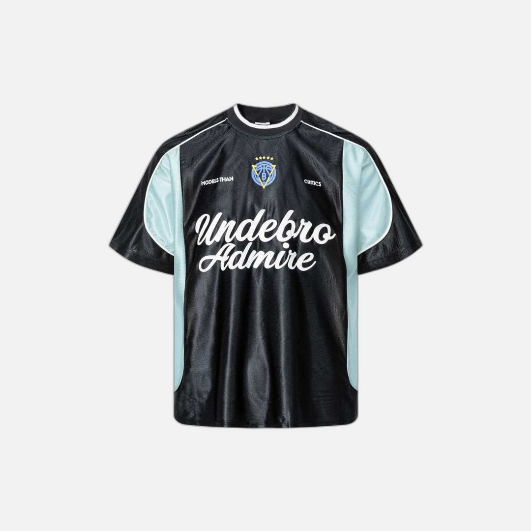 Amerikanisches Sport-T-Shirt mit kontrastfarbenen Nähten