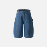 High Street Wide-Leg Denim Short