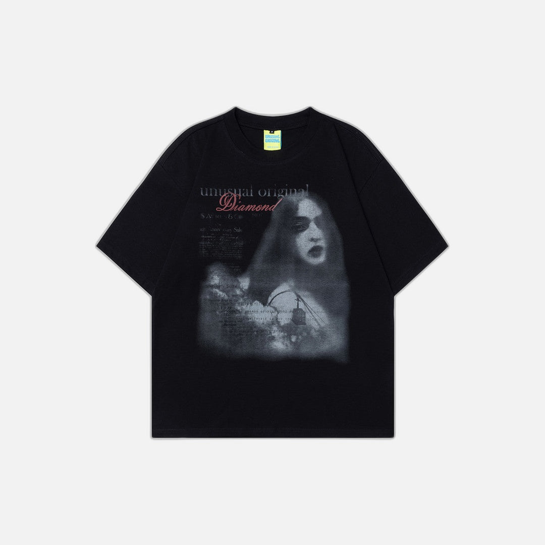 T-shirt imprimé tendance style rue américaine