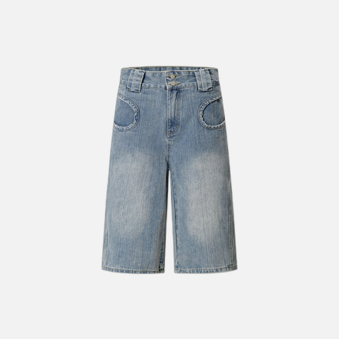 Retro American Style Denim Shorts