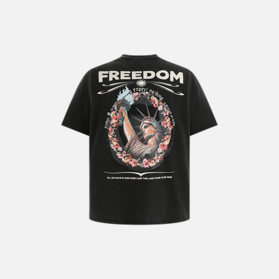 フリーダムプリント半袖Tシャツ