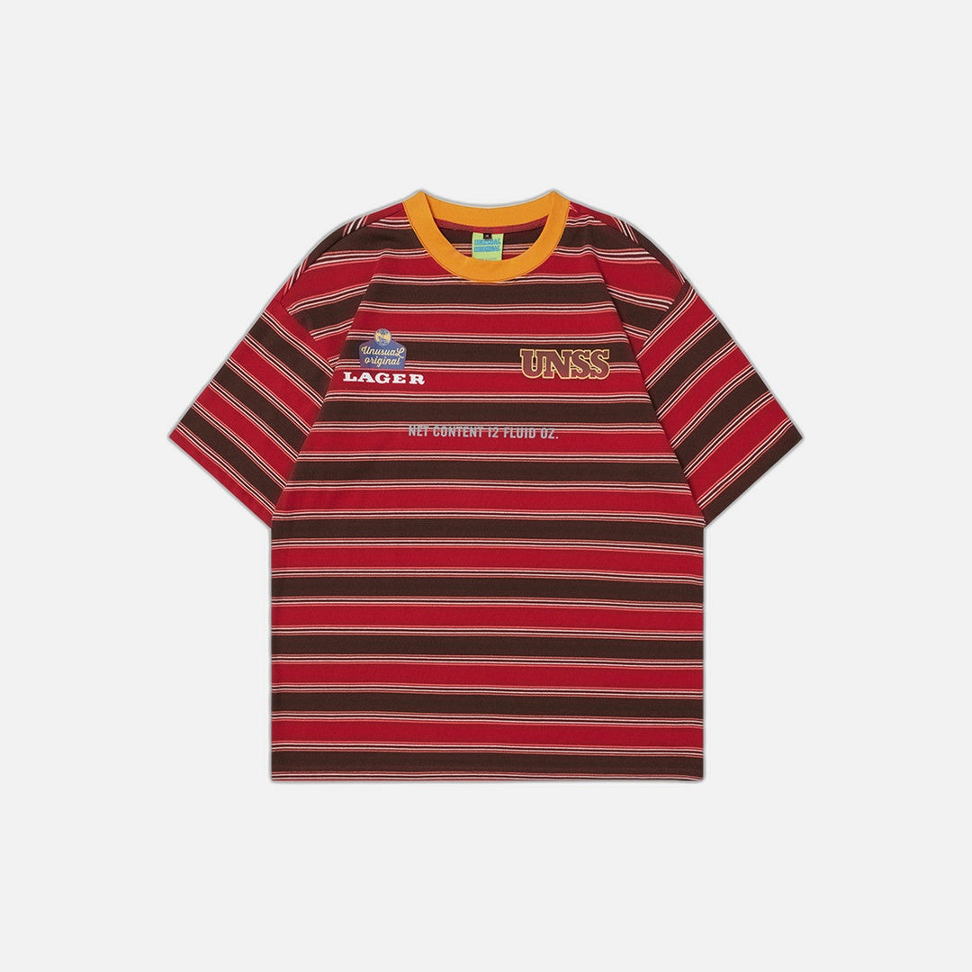 T-shirt rayé style américain assorti
