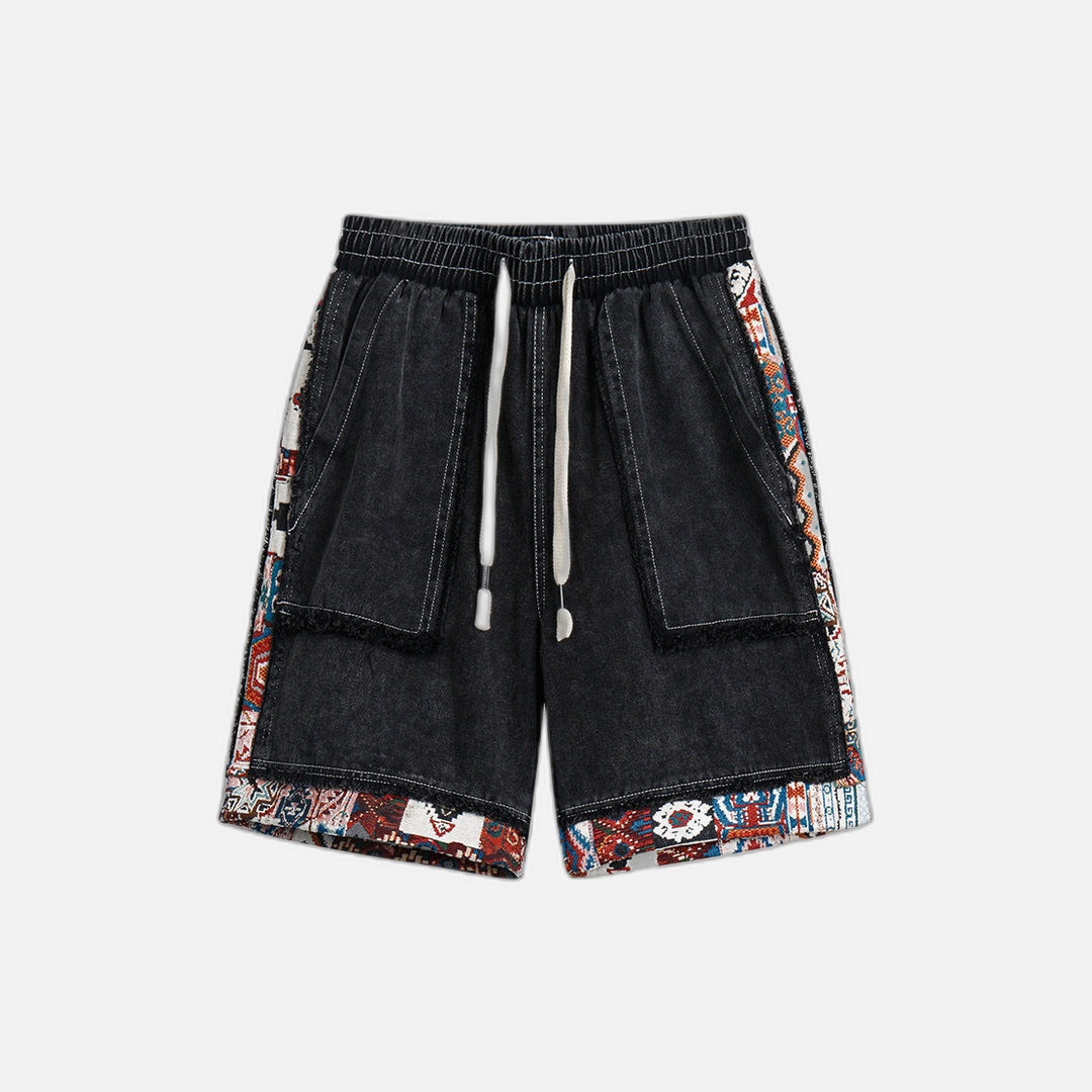 Vintage Washed Denim Reto Shorts