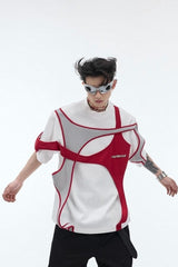 T-shirt double couche déconstruit 