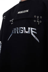 T-shirt en maille à logo deux pièces 