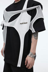 T-shirt double couche déconstruit 