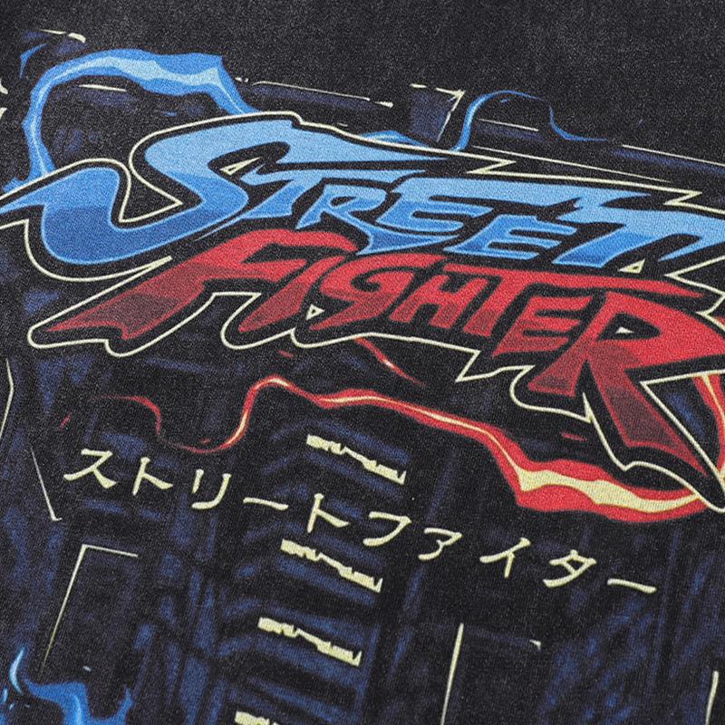 Street Fighter Car Print T-shirt