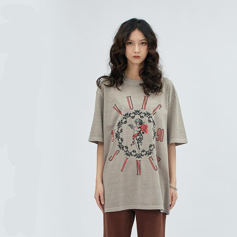 Y2K-Friedensblumen-T-Shirt