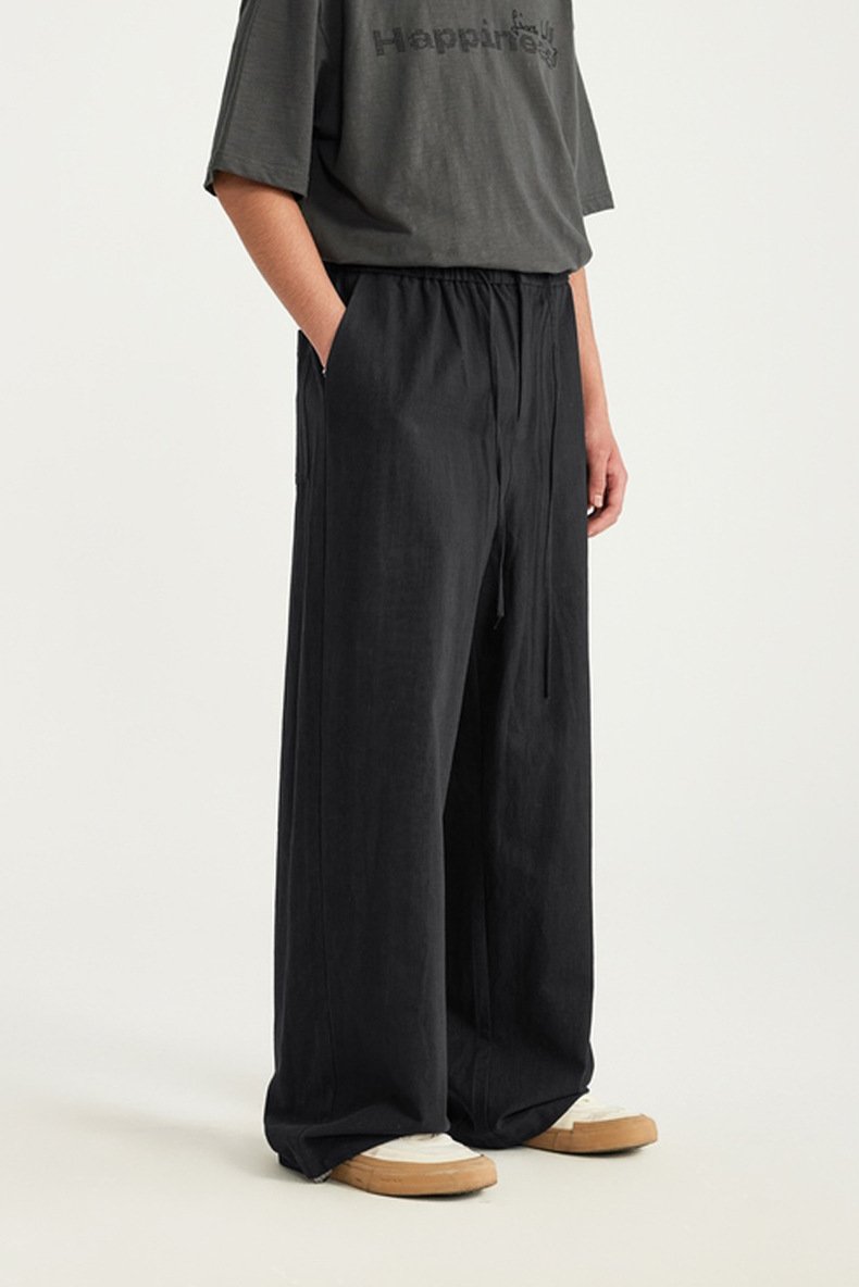 루즈핏 단색 배기 팬츠