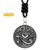 Silberne Halskette mit Horusauge-Anhänger