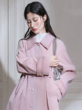 Blush Petal Trench Coat