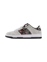 Brocade Bird-Panel Embroidered Court Sneakers