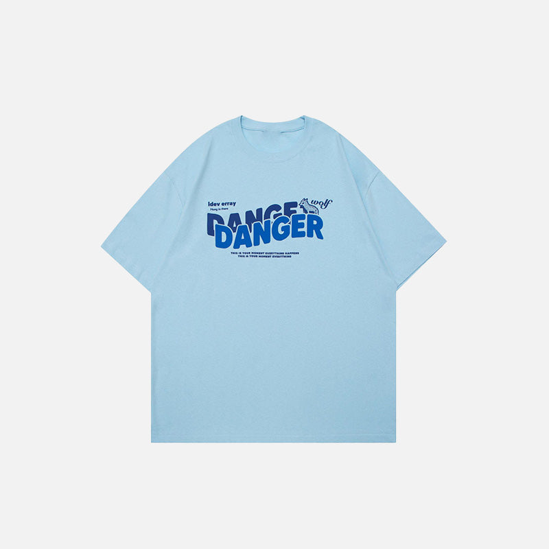 Loose Danger bedrucktes T-Shirt
